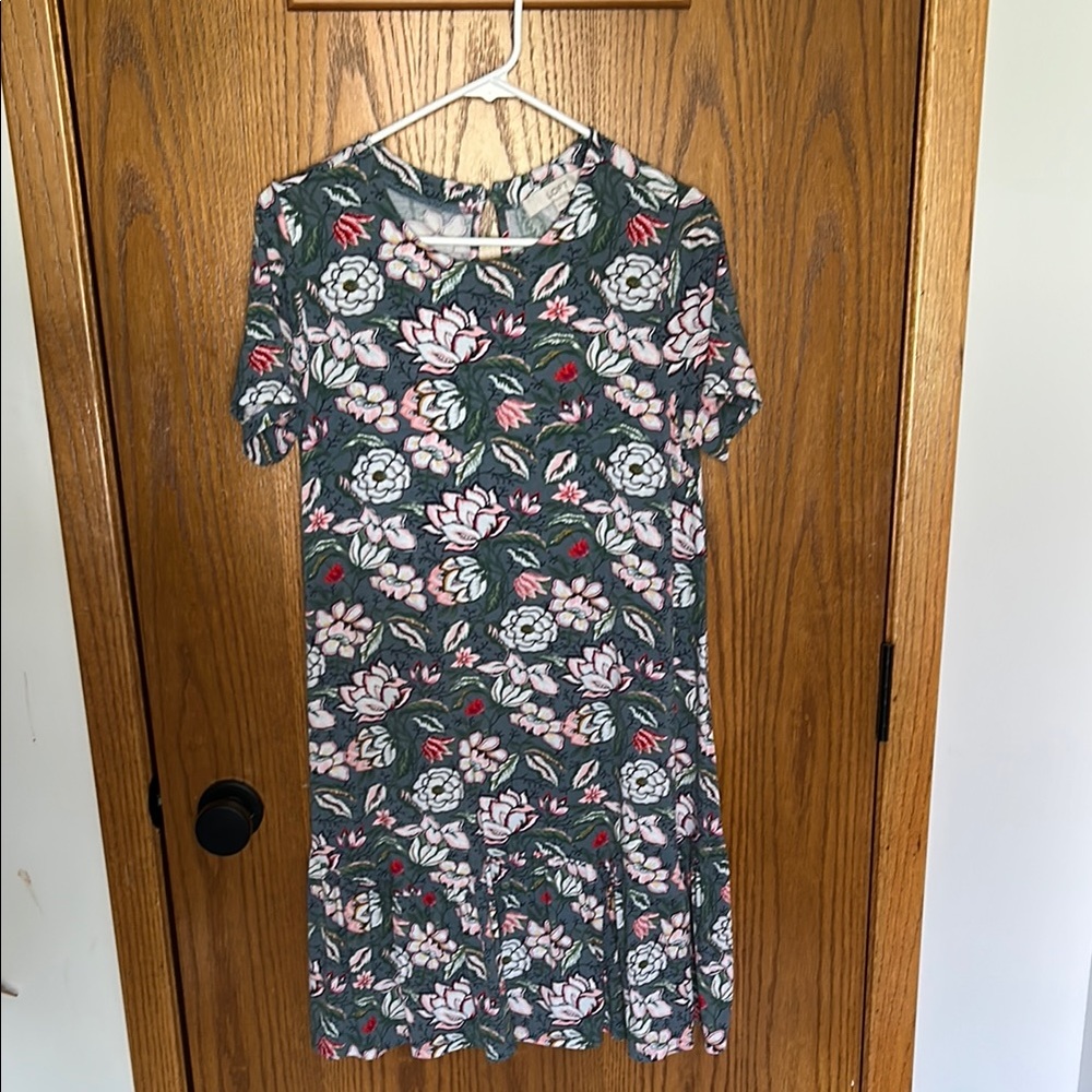 LOFT Floral Swing Dress